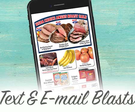 Text and E-mail blasts